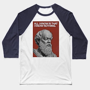 Socrates Quote Baseball T-Shirt